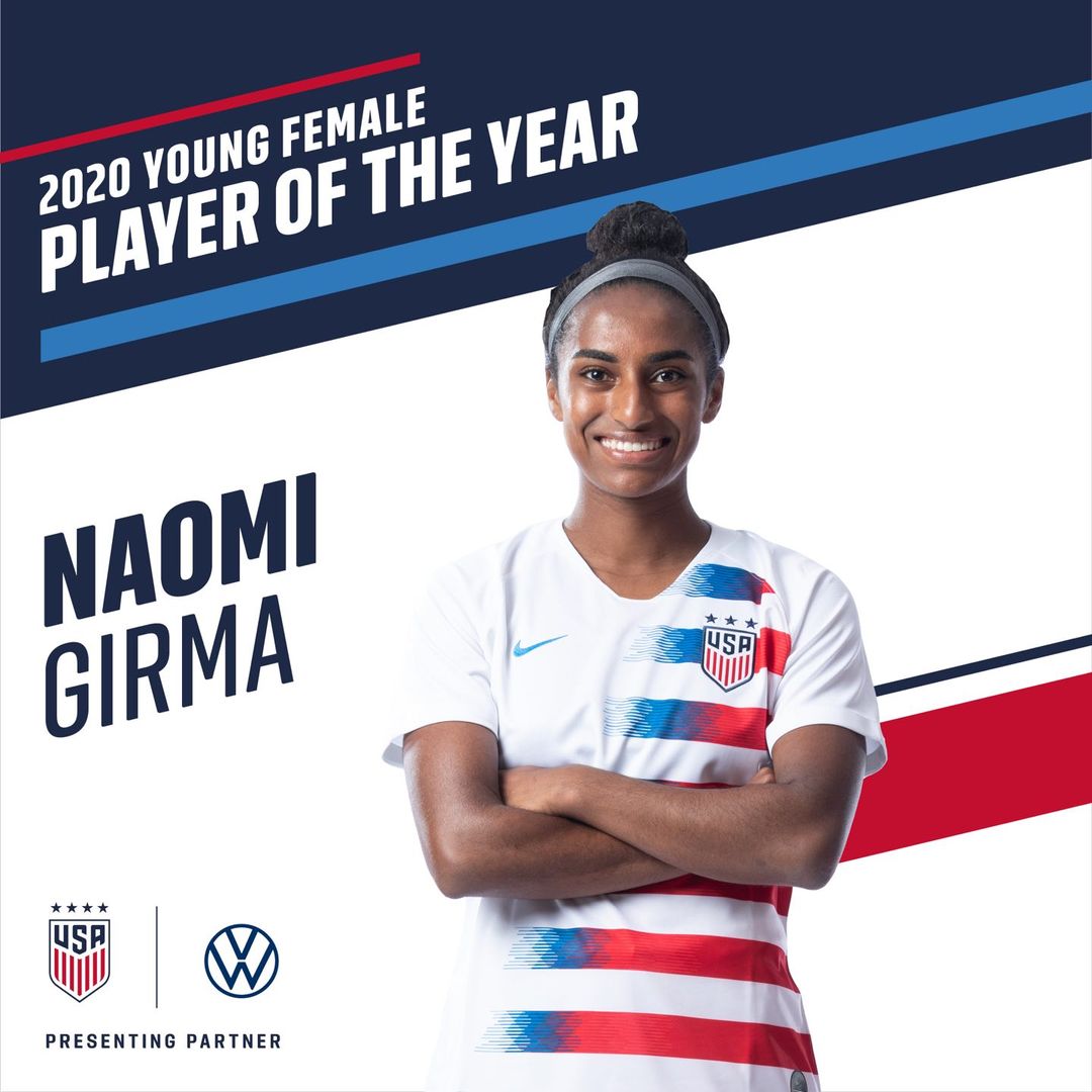 Naomi Girma Voted 2020 U.S. Soccer Young Female Player of the Year