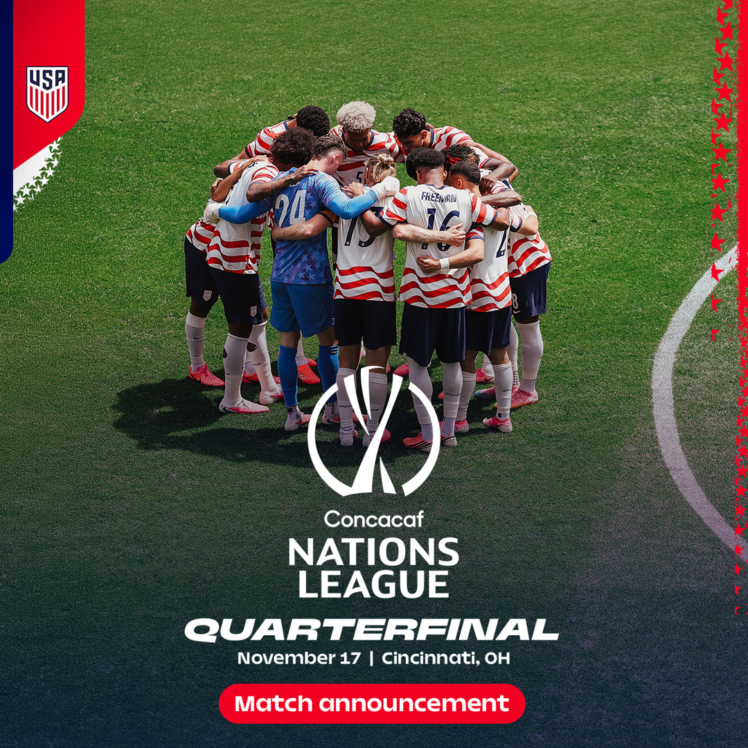 U.S. Soccer Selects Cincinnati to Host Home Leg of Concacaf Nations League Quarterfinal in November