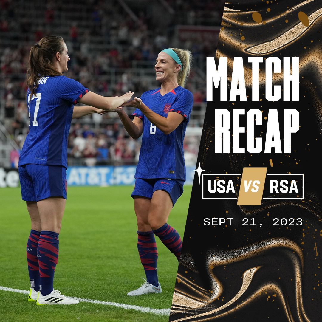 Brace From Lynn Williams and Goal From Trinity Rodman Lead USWNT to 3-0 Win against South Africa in Julie Ertz’s Farewell Match